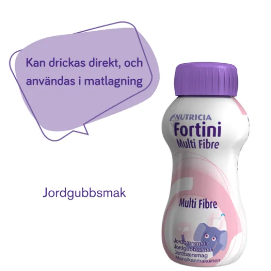 Fortini Multi Fibre Jordgubb 4 x 200 ml