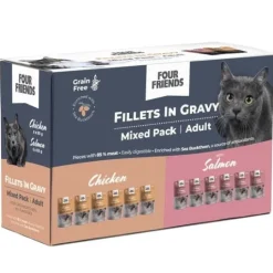 FourFriends Cat Adult in Gravy Mix 12-pack