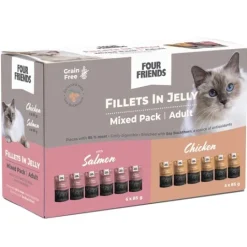 FourFriends Cat Adult in Jelly Mix 12-pack