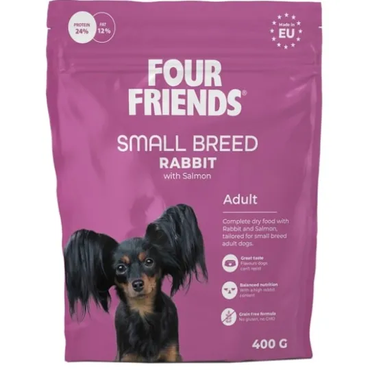 FourFriends Dog Small Breed Rabbit 400 g