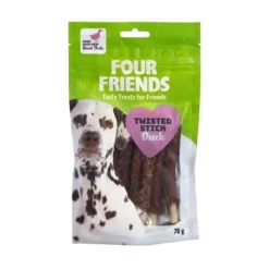 FourFriends Dog Twisted Stick Duck 12,5 cm 7 st