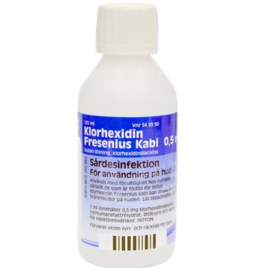 Fresenius Kabi Klorhexidin kutan lösning 0,5 mg/ml 125 ml