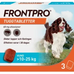 FRONTPRO Tuggtabletter Hund L 10-25 kg 3 st 68 mg