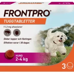 FRONTPRO Tuggtabletter Hund S 2-4 kg 3 st 11,3 mg