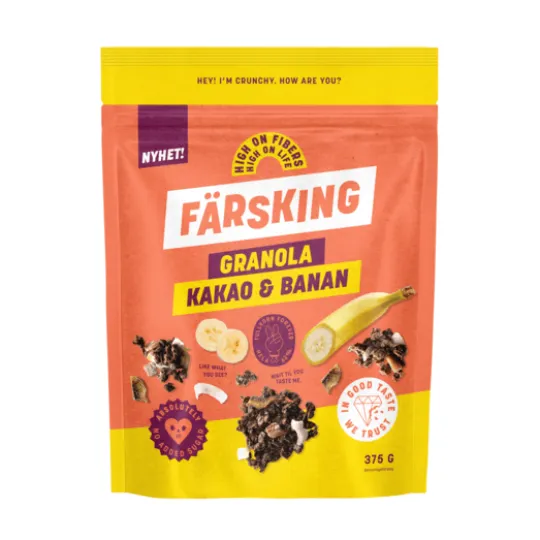 Färsking Granola Kakao & Banan 350 g