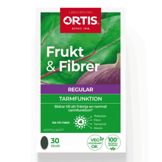 Frukt & Fibrer 30 tabletter