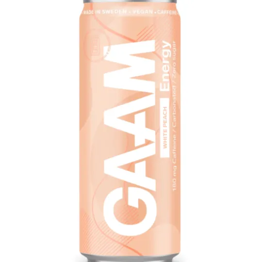 GAAM Energy White Peach 330 ml