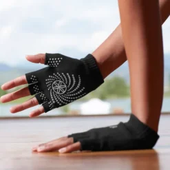 Gaiam Grippy Yoga Gloves Grey One Size