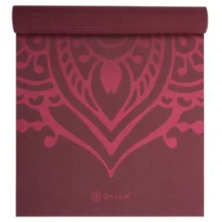 Gaiam Printed Yoga Mat Cherry Raspberry Sundial Layers 5 mm