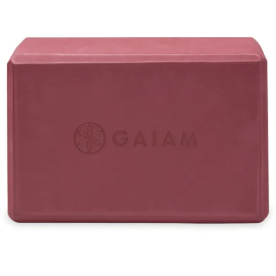 Gaiam Yoga Block Solid Cherry