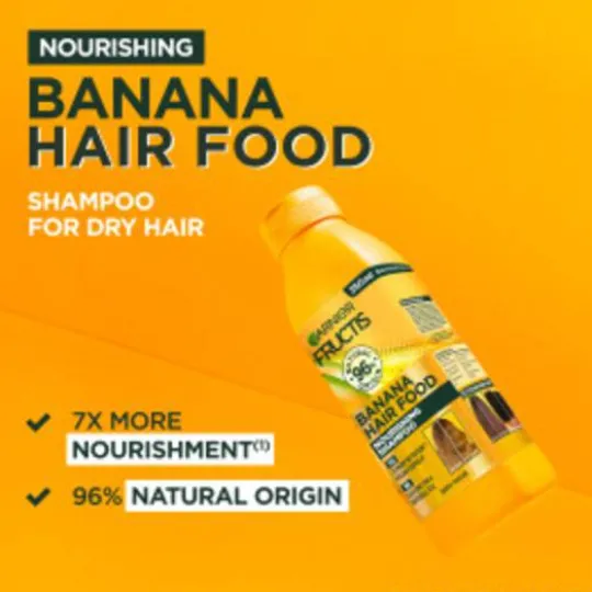 Garnier Fructis Hair Food Nourishing Schampo Banana 350 ml