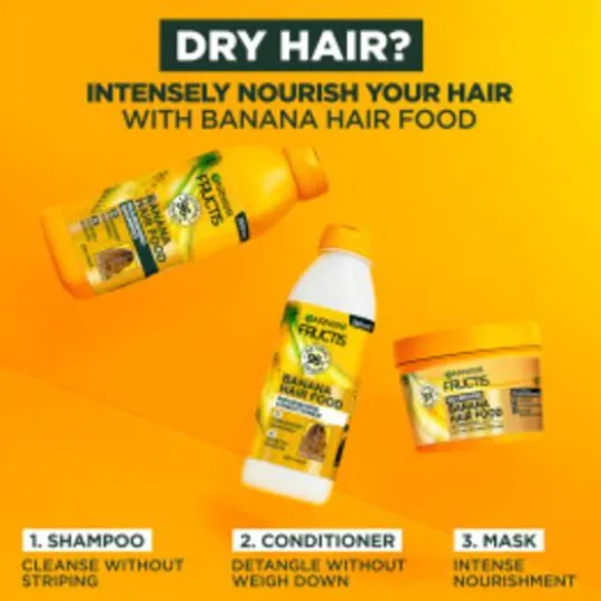 Garnier Fructis Hair Food Nourishing Schampo Banana 350 ml