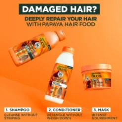 Garnier Fructis Hair Food Repairing Schampo Papaya 350 ml