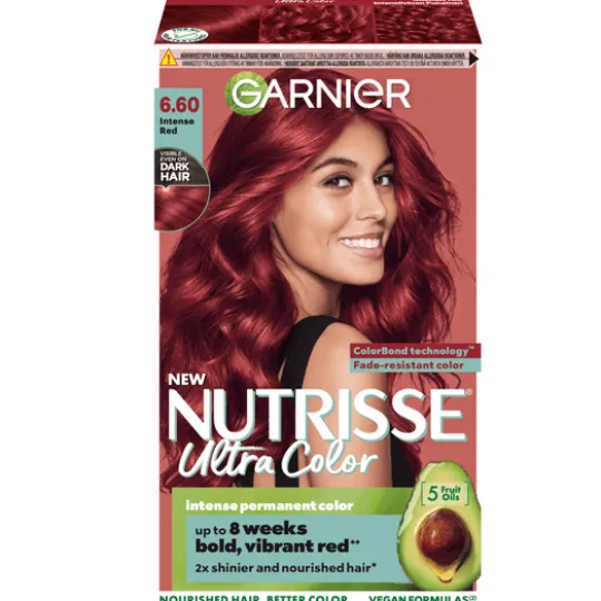 Garnier Nutrisse Ultra Color Permanent Hårfärg 6.60 Intense Red