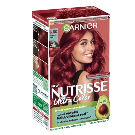 Garnier Nutrisse Ultra Color Permanent Hårfärg 6.60 Intense Red