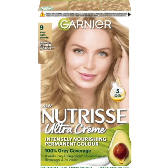 Garnier Nutrisse Ultra Créme Permanent Hårfärg 9 Very Light Blonde