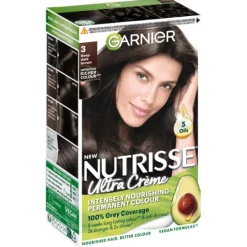 Garnier Nutrisse Ultra Créme Permanent Hårfärg 3 Deep Dark Brown