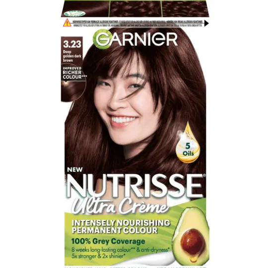 Garnier Nutrisse Ultra Créme Permanent Hårfärg 5.3 Light Golden Brown