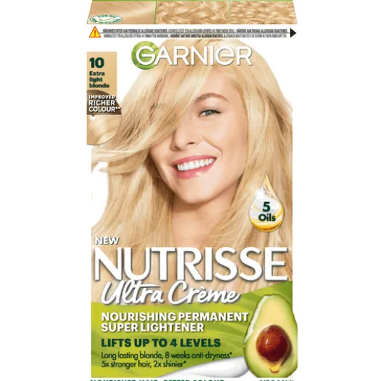 Garnier Nutrisse Ultra Créme Permanent Hårfärg 10 Extra Light Blonde