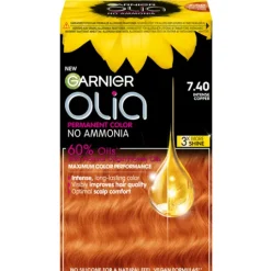 Garnier Olia Permanent Hårfärg 7.40 Intense Copper