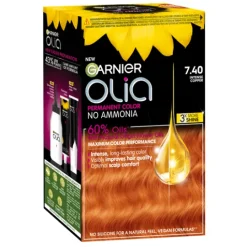Garnier Olia Permanent Hårfärg 7.40 Intense Copper