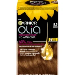 Garnier Olia Permanent Hårfärg 5.3 Golden Brown