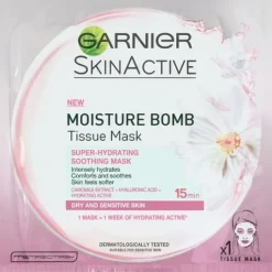 Garnier Skin Active Moisture Bomb Tissue Mask (Pink)