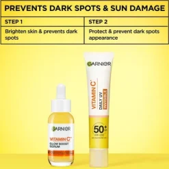 Garnier Vitamin C* Glow-Boosting Daily UV-Fluid SPF50+ Invisible 40 ml