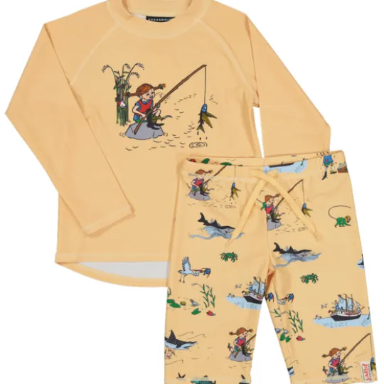 Geggamoja Pippi Långstrump UV-Set Gul 86/92