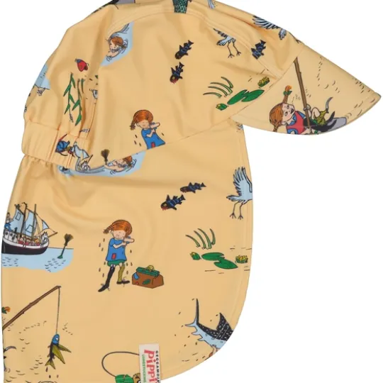 Geggamoja Pippi Långstrump UV-Solkeps Gul 2-6 år