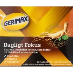 Gerimax Dagligt Fokus 30 tabletter