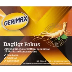 Gerimax Dagligt Fokus 30 tabletter