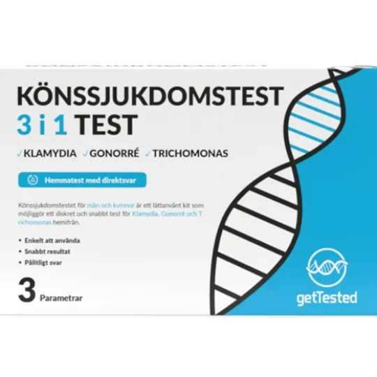 GetTested Könssjukdomstest 3-in-1