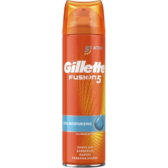 Gillette Fusion5 Ultra Moisturizing Rakgel för män 200 ml