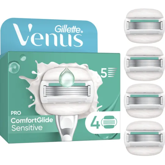 Gillette Venus Pro ComfortGlide Sensitive Rakblad 4 st