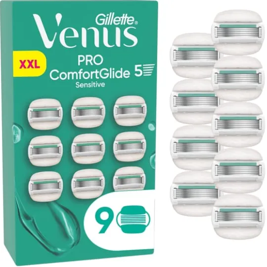 Gillette Venus Pro ComfortGlide Sensitive Rakblad 9 st