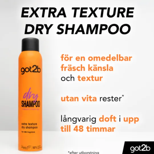 Got2b Dry Schampoo Extra Texure 200 ml