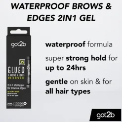 got2b Glued 4 Brows & Edges Vattenfast Gel 16 ml