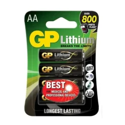 GP AA Litiumbatteri 1.5V, 15LF FR6 4-pack