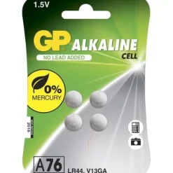 GP Batteries Knappcell 1,5V A76/LR44 4-pack