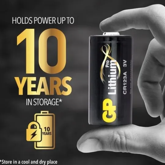 GP Batteries Lithiumbatteri CR 123A 4-pack