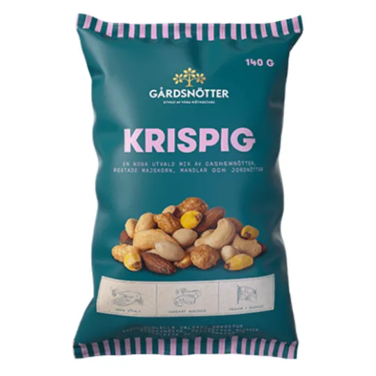 Gårdsnötter Nötmix Krispig 140 g