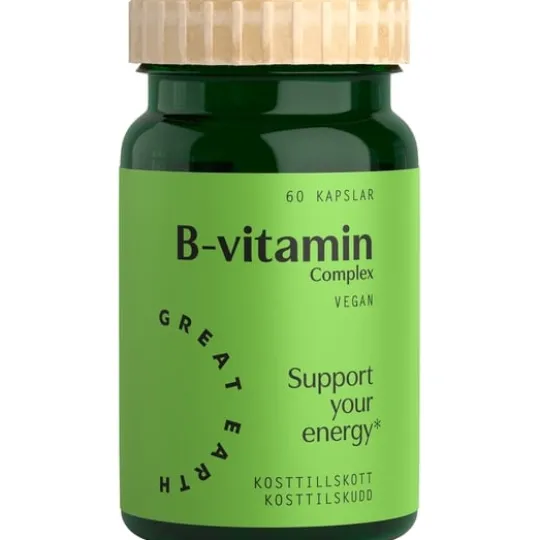 Great Earth B-vitamin Complex 60 kapslar