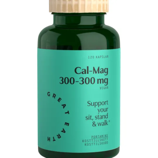 Great Earth Cal-Mag 300-300 mg 120 kapslar