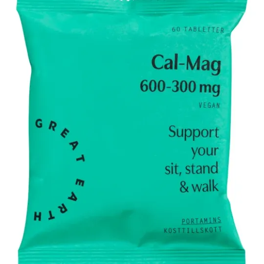 Great Earth Cal-Mag 600-300 mg Refill 60 tabletter
