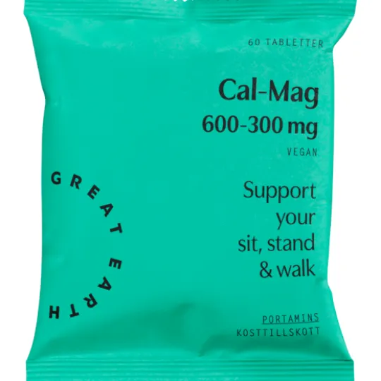 Great Earth Cal-Mag 600-300 mg Refill 60 tabletter