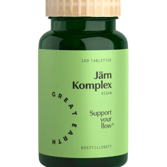 Great Earth Järn Komplex 25 mg 100 tabletter