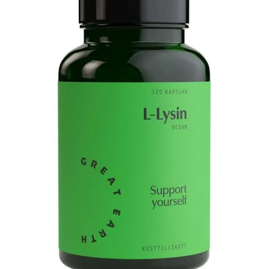 Great Earth L-Lysin 500mg 120 kapslar