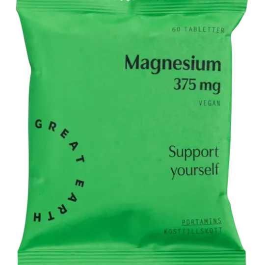 Great Earth Magnesium 375 mg Refill 60 tabletter