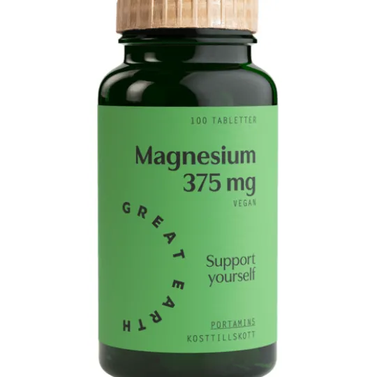 Great Earth Magnesium 375 mg 100 tabletter